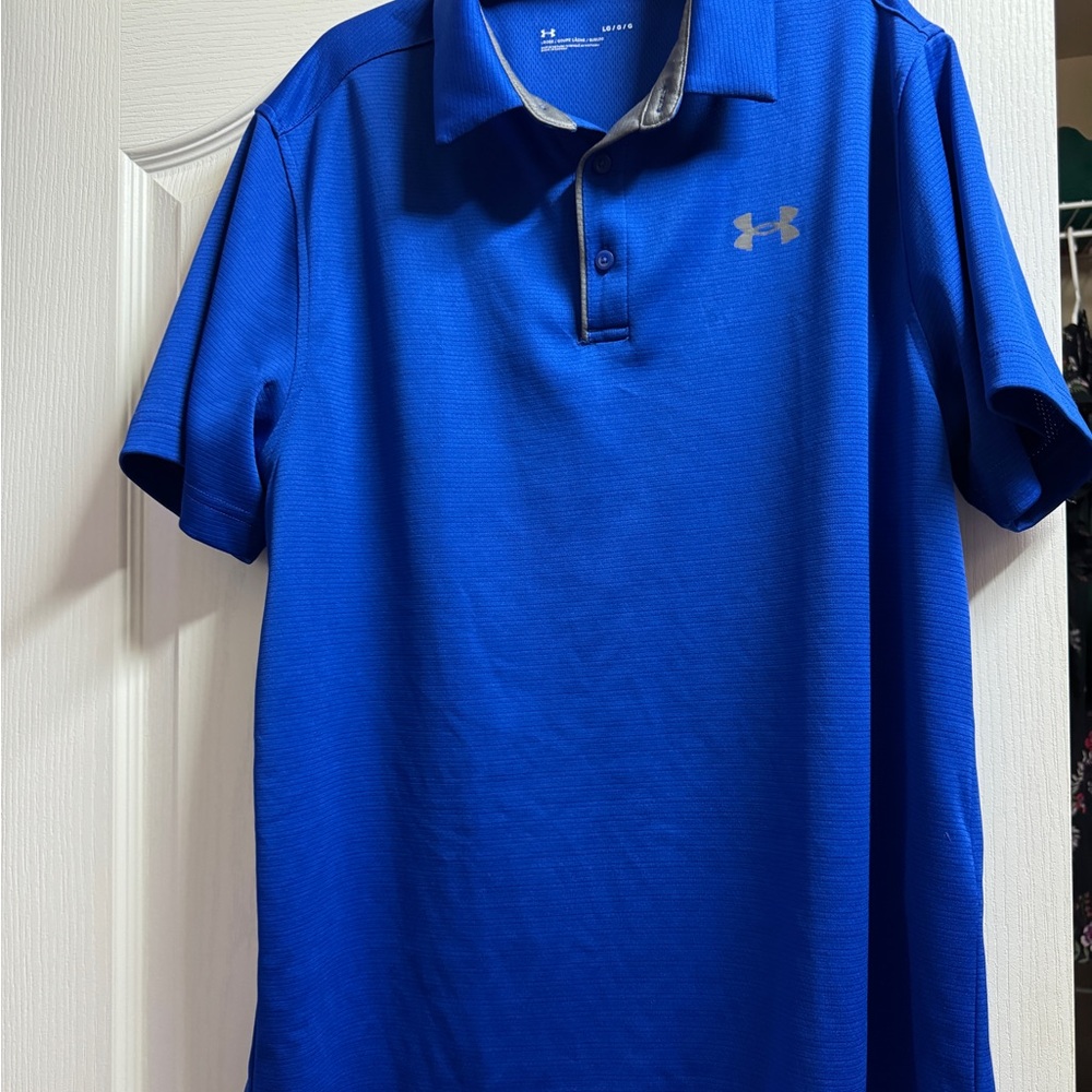 Under Armour Men's Vibrant Blue Polo
